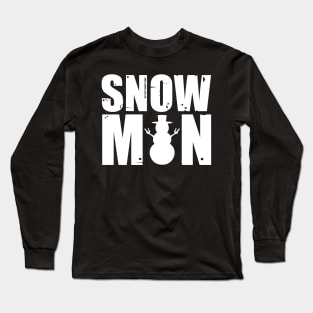 Retro Snowman Long Sleeve T-Shirt